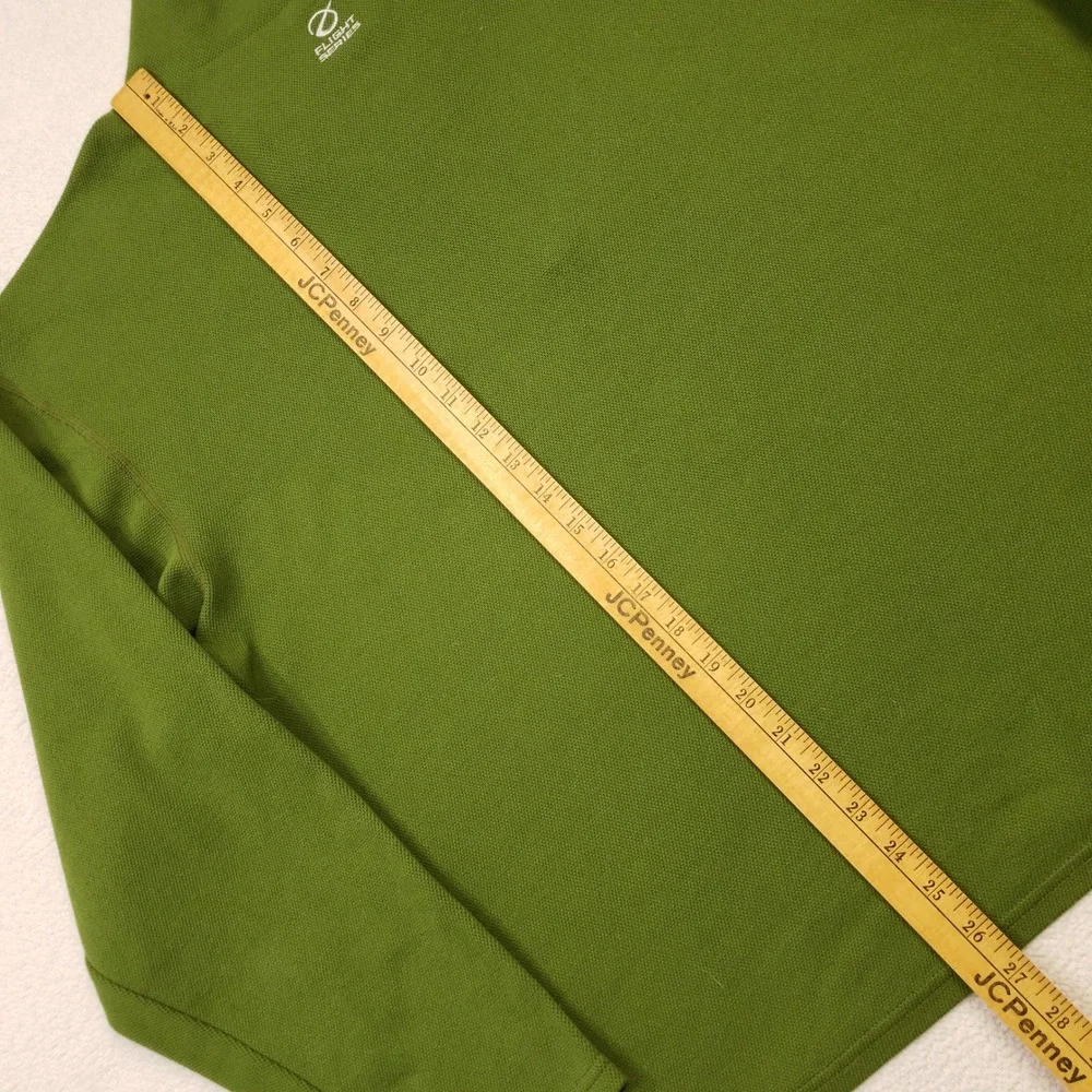 The North Face Pullover Men Large Green Flight Series Quarter Zip Active Sweater